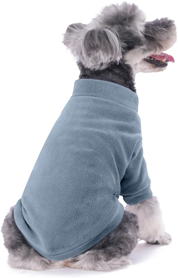 Dog Sweater, 3 Pack Dog Sweaters for Small Dogs Girl Boy, Ultra Soft Warm Puppy Clothes Dog Coat for Winter (Lt Blue+Olive+Brown, Medium)