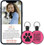 MYLUCKYTAG Silent Silicone QR Code Dog Tags - Scan QR, Receive Instant Pet Location Alert Email