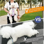 Pawaboo Pet Carrier Backpack, Adjustable Pet Front Cat Dog Carrier Backpack Travel Bag, Legs Out, Easy-Fit for Traveling Hiking Camping for Small Medium Dogs Cats Puppies, Extra Large, Flowers