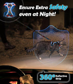 Halypet Cat Harness and Leash Set[MAX Safety 4th-Gen] Cute Escape Proof Vest Harness for Girl&Boy Cat Walking, Comfortable Adjustable Leash and Reflective Strips for Outdoor Kitten, XS Azure Floral