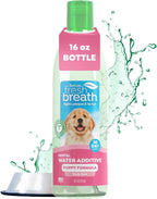 TropiClean Fresh Breath Water Additive for Puppies, Teeth Cleaning and Breath Freshener Solution, No Toothpaste or Toothbrush Required, 16oz.