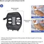 Dog Backpack Carrier for Small Dogs,Dog Lift Harness,Adjustable Padded Breathable Straps, Disabled, Joint Injuries, Arthritis, Loss of Stability,S(4.5-7.5LBS)