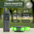 2-in-1 Dog Shock Collar with Remote & 360° LED Safety Lights – 4200FT Range Dog Training Collar, IPX7 Waterproof, 4 Training Modes, Rechargeable E-Collar for Small Medium & Large Dogs (10-120lbs)