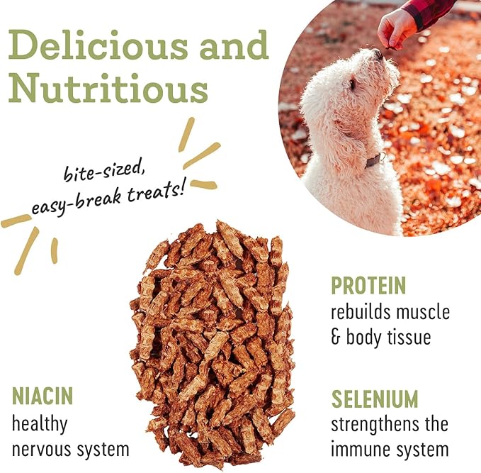 Farm Hounds - Chicken Trainers - Premium Natural Jerky for Dogs - 100% Humanely Raised Chicken - Easy-Break - Great for Training & Treats - No Added Fillers - Made in USA - 4.5oz - 1 Pack