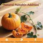 Just Try 8 OZ Pumpkin Freeze Dried Cat & Dog Food Toppers Mixers Low Calorie with Real Chicken Egg Yolk, High Protein Food Toppers Digestive Support