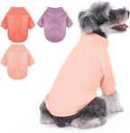 Dog Sweater, 3 Pack Dog Sweaters for Small Dogs Girl Boy, Ultra Soft Warm Puppy Clothes Dog Coat for Winter (Rose+Lt Pink+Lt Purple, XX-Small)