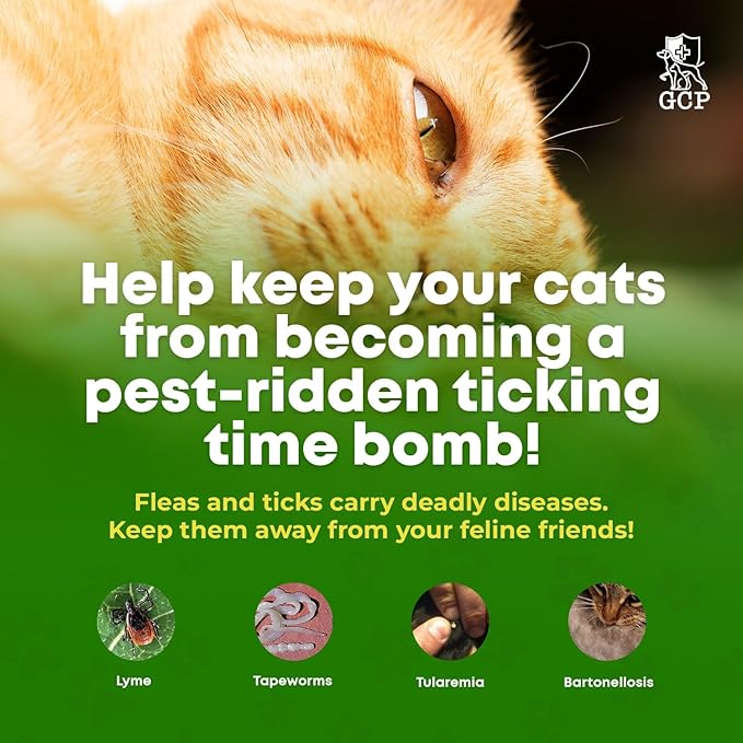 Guardian's Choice Flea and Tick Chewable Treats for Cats – No Harsh Chemicals – 100 Chicken-Flavored Chews Pets