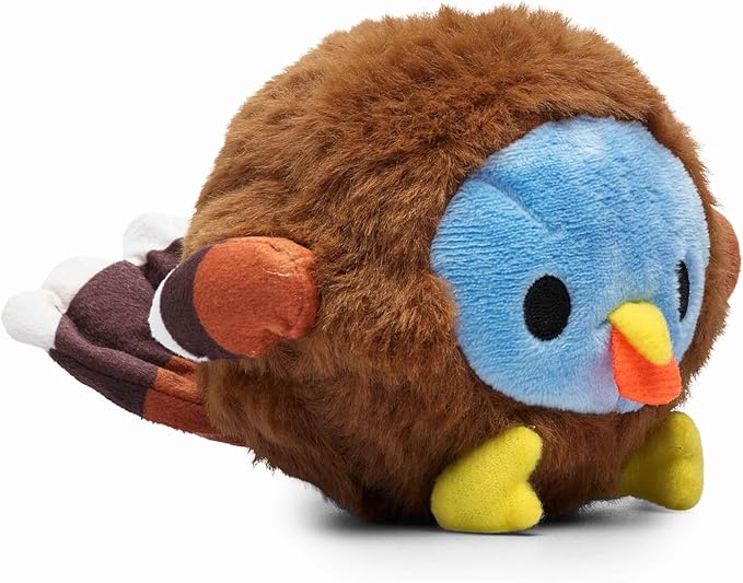 Flourish Pets 2 in 1 Multi-Layer Chew Toy for Active Dogs | Non-Toxic BPA Free Double Stitched Soft Fabric Exterior Dog Toys | Long-Lasting Dog Plush Toys –Turkey (4”)