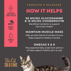 Tiki Cat Solutions Mobility Mousse, Chicken & Tuna Recipe in Broth, Formulated to Support Healthy Joints, Functional Wet Cat Food, 2.4 oz. Pouch (12 Count)