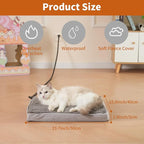 Heated Cat Bed for Indoor Cats and Small Dogs,Automatic Constant Temperature Heating, Anti-Slip Bottom and Machine Washable