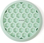 Small Big Dog's Enrichment Bowl and Lick Mat- Top Slow Feeder, Bottom Lick Mat, Soft on Nose Design Breeds, Focus on Dogs w/Short Snouts Like Frenchies, Silicone, Dishwasher Safe