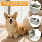 Extra-Large Cat Carrier Soft Sided Flight Approved, Mesh Pet Carrier for Travel Outdoors with Shoulder Straps, Cat Carriers for Cats/Puppy/Dogs Up to 30Lbs, Green