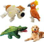 3 Pcs Dog Squeaky Toys, Squeaky Stuffed Toy for Dog, Puppy Chew Toys to Keep Them Busy Interactive Puppy Toys with Squeakers Stuffed Animal Pet Plush Toy (Green)