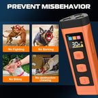 2 Pack Dog Bark Deterrent Device, Color Display 2000 mAh Rechargeable Ultrasonic Anti-Barking Trainer with 4 Frequency Settings 25/30/40/55 kHz, 65ft Long-Range, Safe & Effective Indoor Outdoor Use