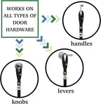 Caldwell's Pet Supply Co. Dog Potty Bells, Dog Door Bell, Bells To Go Outside, Potty Training Bell, Dogs Doorbell, Dogs Potty Doorbell, Ring To Go Pee, All Breed Puppy Training Tool - Black (Set of 2)