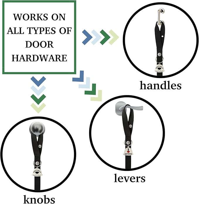 Caldwell's Pet Supply Co. Dog Potty Bells, Dog Door Bell, Bells To Go Outside, Potty Training Bell, Dogs Doorbell, Dogs Potty Doorbell, Ring To Go Pee, All Breed Puppy Training Tool - White (Set of 2)