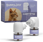 Cat Calming Diffuser Refills – Long-Lasting 30-Day Formula, Cat Pheromones Calming Diffuser for Stress Relief, Relaxation, and Anxiety Reduction, Easy to Use – (2 Diffusers + 2 Refills)