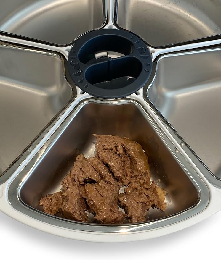 Cat Mate Replacement Bowl with Stainless Steel Inserts for The Five-Meal Automatic Pet Feeder
