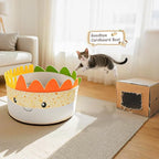 Cute Cat Beds Kitten Beds, Soft Small Dog Beds, Washable Pet Beds for Puppy and Kitty, Funny Burrito Shape, 20 Inch