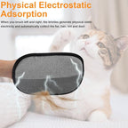 2PCS Upgraded 5-Finger Pet Hair Removal Glove for Cats & Dogs, Reusable Electrostatic Pet Hair Remover Gloves, Efficient Pet Grooming Gloves Brush Tool for Furniture, Clothing, Couch & Carpet