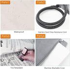 TJOY Pet Heating Pad for Cats,Dog Heating Pad Temperature Adjustable Electric Heated Pet Bed Mat with Timer,Waterproof Pet Heating Pads Cat Warming Pad(Medium:22" x 18"(Gray))