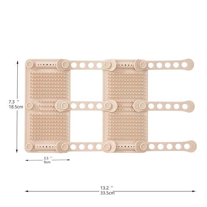 2Pcs PetPals Anywhere Cat Massager with Adjustable Bands and Soft Silicone Bristles, Fits Cat Trees, Furniture & More, Soothing, Easy-to-Clean Grooming Tool for Indoor Cats