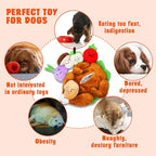 Hide and Seek Dog Toys, Turkey Squeaky Interactive Puzzle Dog Toys for Boredom and Stimulation, Dog Enrichment Toys for Small and Medium Dogs
