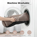 INVENHO Large Dog Bed Rectangle Washable Orthopedic Soft Calming Sleeping Durable Pet Cuddler with Anti-Slip Bottom