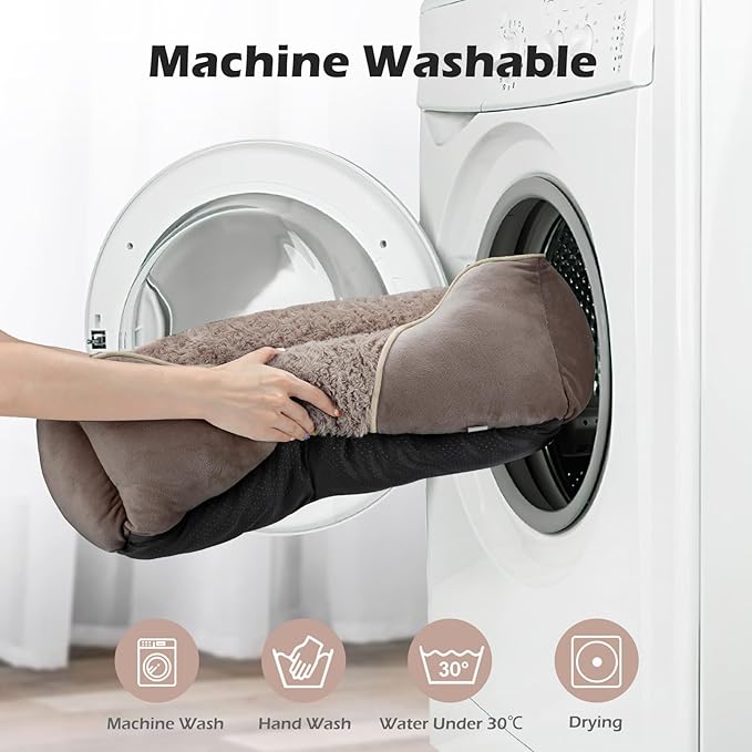 INVENHO XX-Large Dog Bed Rectangle Washable Orthopedic Soft Calming Sleeping Durable Pet Cuddler with Anti-Slip Bottom