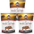 Smart Cookie All Natural Dog Treats - Wild Boar & Sweet Potato - Training Treats for Dogs with Allergies, Sensitive Stomachs - Soft Dog Treats, Chewy, Grain Free, Made in USA - 5oz Bag, Pack of 3