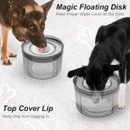 1Gallon No Spill Dog Water Bowl-3.8L Large Capacity, BPA-Free, Anti-Splash & Anti-Digging Design with Non-Slip Base, for Messy Drinkers