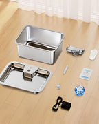 Dog Water Fountain for Large Dogs, tainless Steel 3Gallon Extra Big Pet Fountains, Drinking Bowls for Multi Pets,Dog Water Bowl Filter Automatic Dog Bowl Dispenser, Easy to Clean, Quiet Pump