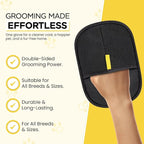 Pet Hair Removal Grooming Gloves for Cats & Dogs - 2 pcs Double-Sided Deshedding Mitts for Long & Short Hair, Reusable Bathing & Massage Gloves for Pet Remover and Coat Care, Carpet, Car Seat.