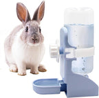 Rabbit Water Bottle Suspension Water Dispenser for Mini Pet Bunny Guinea Pig Chinchilla, 500ml Automatic Water Bottle by Gravity Flow Supply, Prevent Overflow, BPA Free (Blue)