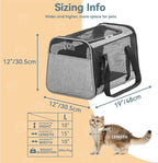 Petsfit Cat Carrier Small Dog Carrier, Lightweight Portable Soft Pet Carrier for Large and Medium Cats, 5-Sided Breathable Mesh, Escape Proof and Auto-Safe, Sturdy Structure