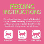 Just Try 13.4 OZ Urinary Tract Cat Treats for Indoor Cats Health Supplement Cranberry & D-Mannose for Kidney Bladder UT Support Salmon Flavor Crunchy Chews Cat Loves