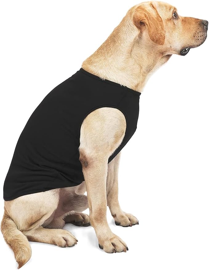 WEONE Dog Summer T-Shirts Striped Cotton Vest,Pet Breathable Soft Basic Clothes for Small Medium Larg Boy Girl Dogs,S