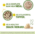 OPET Freeze Dried Cat Food, Chicken & Salmon Oil Recipe, Complete & Balanced Meal or Topper, Premium, Healthy, Grain Free, High Protein Raw Cat Freeze Dried Treats (10 oz, Chicken)