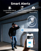 Devo Solar Security Camera Wireless Outdoor 360° PTZ - 2.3K Color Night Vision with AI Human Detection, WiFi 6 Pan/Tilt IP66 Waterproof, 180-Day Battery & Solar Panel, 2-Way Audio, Triple Alert System