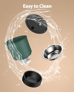 Petory Timed Automatic Cat Feeders - 4L Programable Dry Food Dispenser for Cats and Small Medium Dogs 6 Meals with Desiccant Bag Dual Power Supply 10S Voice Recorder