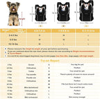 WOYYHO Pet Dog Carrier Backpack Small Dog Front Backpack Ventilated Dog Carrier Back Pack with Storage Pockets, Adjustable Straps & Safety Belt for Travel Hiking Outdoor (Sizes: 2-4.5 lbs, All Black)