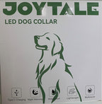Joytale Light Up Dog Collar, Rechargeable Rainproof LED Collar for Night Walking Safety, Soft Silicone Glow in The Dark, Suitable for Small Medium Large Dogs, Green