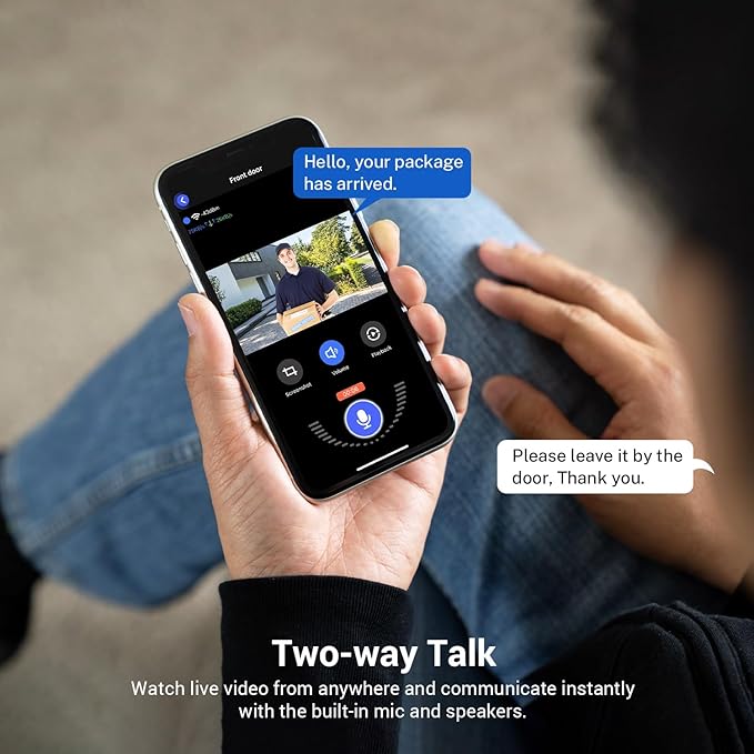 1080p Security Camera Wireless with Solar Panel, 2.4G WiFi Only, AI Human Detection, 2-Way Audio, Color Night Vision, Indoor/Outdoor Surveillance Bullet Cam, Cloud Storage (Sold Separately)