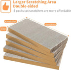 AGYM Cat Scratcher, 5 Packs in 1 Cardboard Box Cat Scratching Pad for Indoor Cats and Kitten, Cat Scratch Pad to Protect Furniture, Large Size