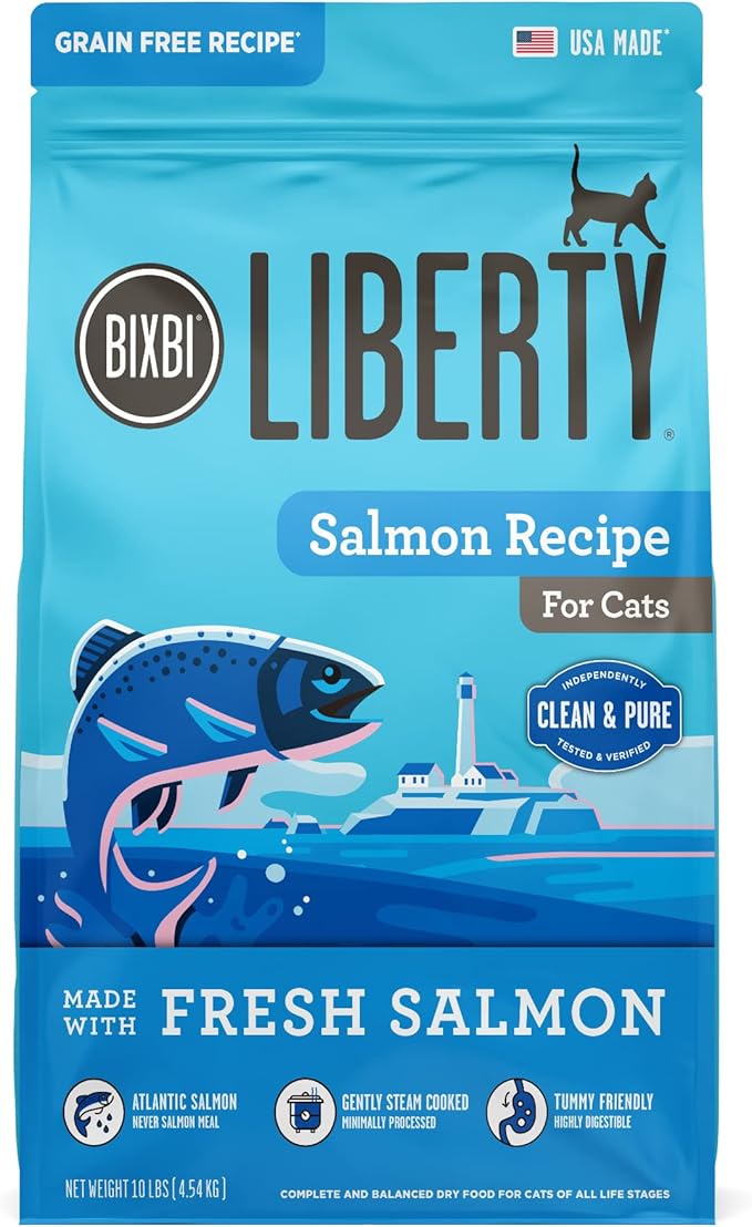 BIXBI Liberty Dry Food Salmon Recipe for Cats, 10lb