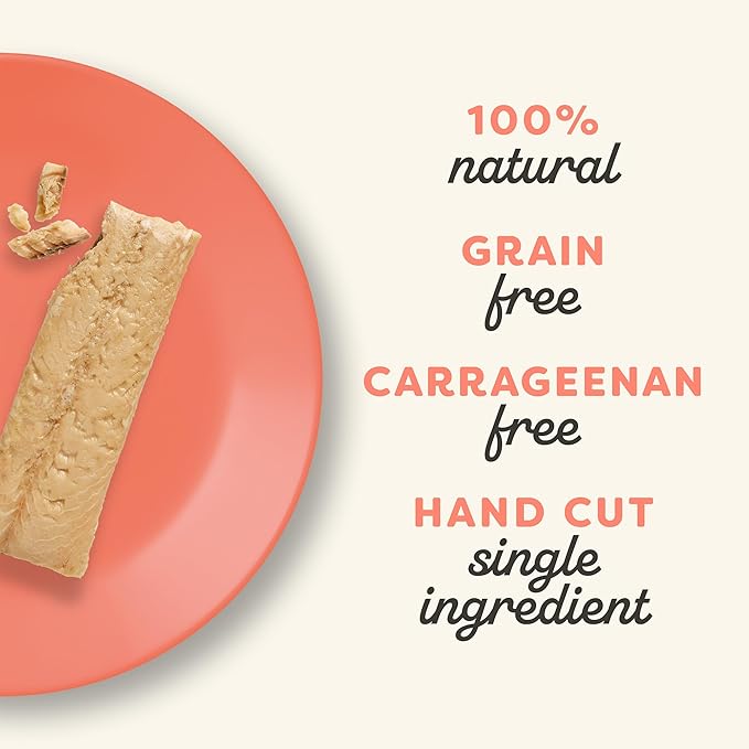 Applaws Natural Cat Treats, Grain-Free, Single Ingredient, Whole Protein Fillet, Healthy Snacks with No Artificial Additives (6 x 1.06oz Whole Salmon Loin)