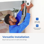 IMILAB C22 3K Security Indoor Camera - 360° View Home Camera with Color Night Vision for Baby/Pet Monitor, Plug-in 2.4Ghz WiFi 6 Inside Cam, 2-Way Audio, AI Detection, Local/Cloud Storage(White)