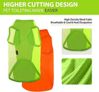 2 Pack Dog Shirts, Breathable Mesh Dog Clothes Pet Sleeveless Vest, Lightweight Stretchy Tank Top T-Shirts for Large Dogs, L