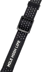 Mile High Life Dog Collar, Nylon Reflective Dog Collars w Pull D-Ring, Light Weight Puppy Collars, Hanger Dog Collars for Large Dogs(Black, X-Small)