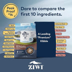 ZIWI Peak Steam & Dried Cat Food – Beef w/Southern Blue Whiting Fish - High Protein, Skin & Coat Health, Low Carb, for All Life Stages (28.8oz)